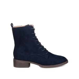 VIENNA COMBAT BOOTIES IN FAUX SUEDE